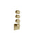 Gessi 66206 Origini Trim Parts Only External Parts For Thermostatic With 3 Volume Controls