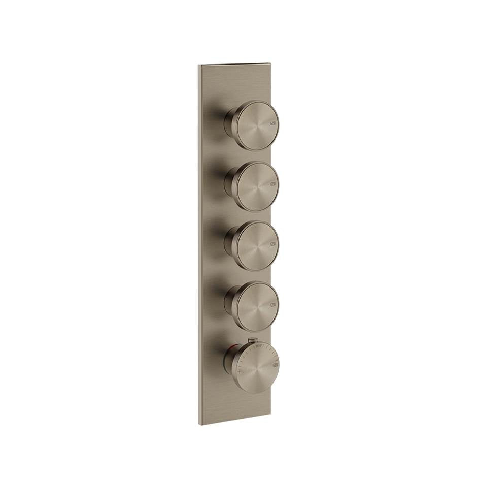 Gessi 66208 Origini Trim Parts Only External Parts For Thermostatic With 4 Volume Controls