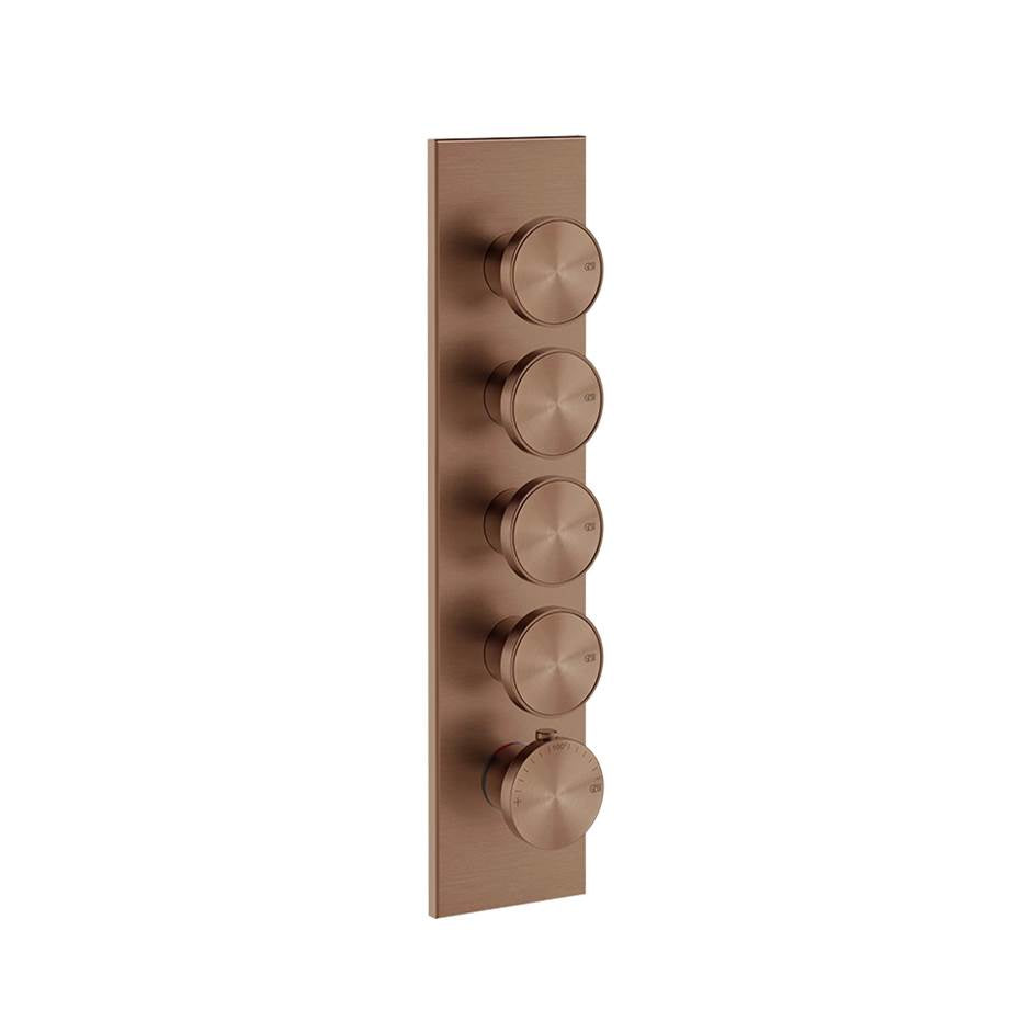 Gessi 66208 Origini Trim Parts Only External Parts For Thermostatic With 4 Volume Controls
