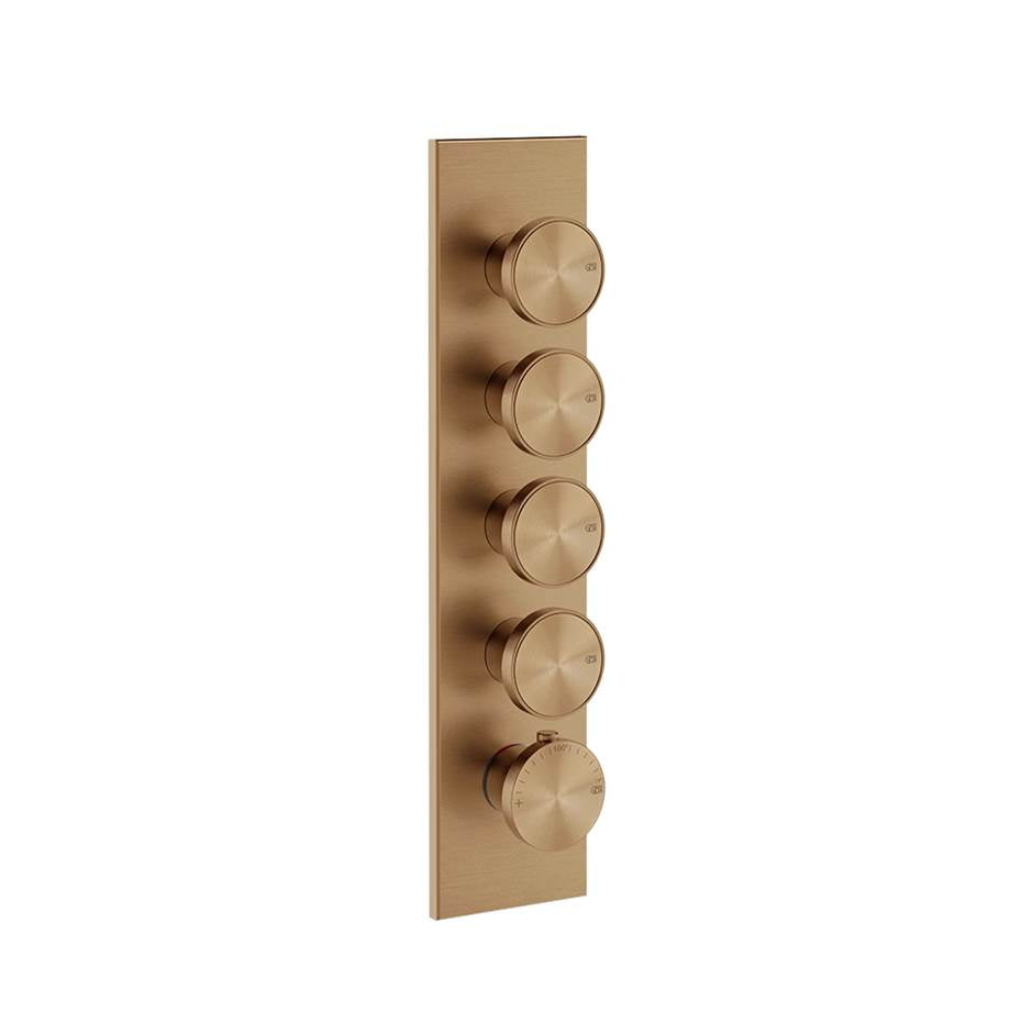 Gessi 66208 Origini Trim Parts Only External Parts For Thermostatic With 4 Volume Controls