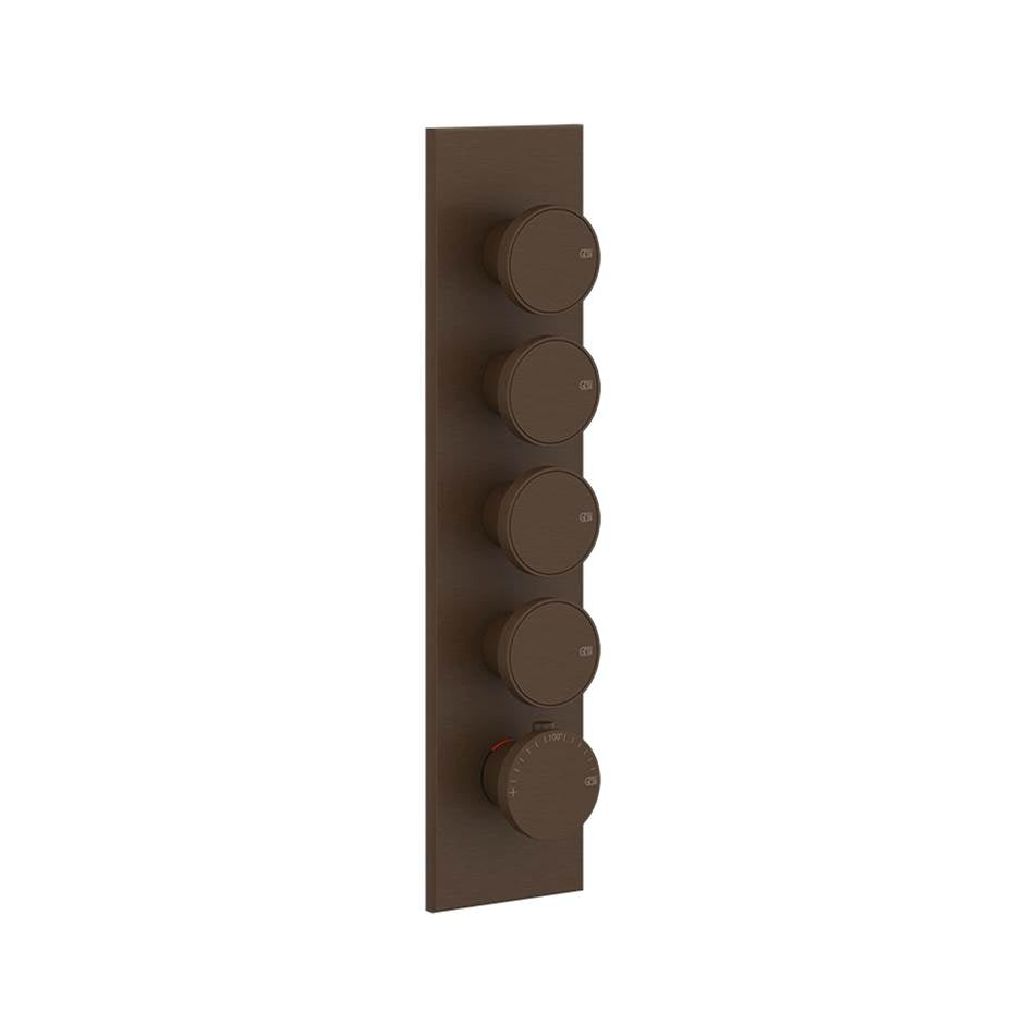 Gessi 66208 Origini Trim Parts Only External Parts For Thermostatic With 4 Volume Controls