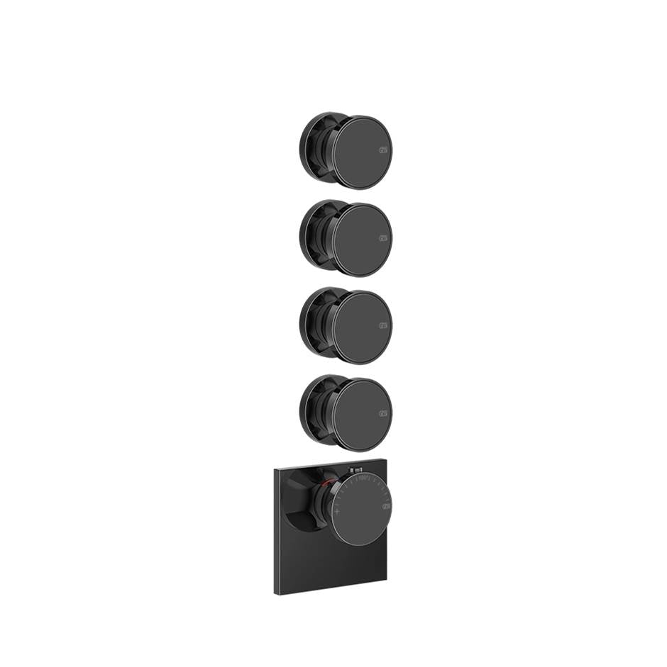 Gessi 66214 Origini Trim Parts Only External Parts For Thermostatic With 4 Volume Controls