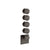 Gessi 66214 Origini Trim Parts Only External Parts For Thermostatic With 4 Volume Controls