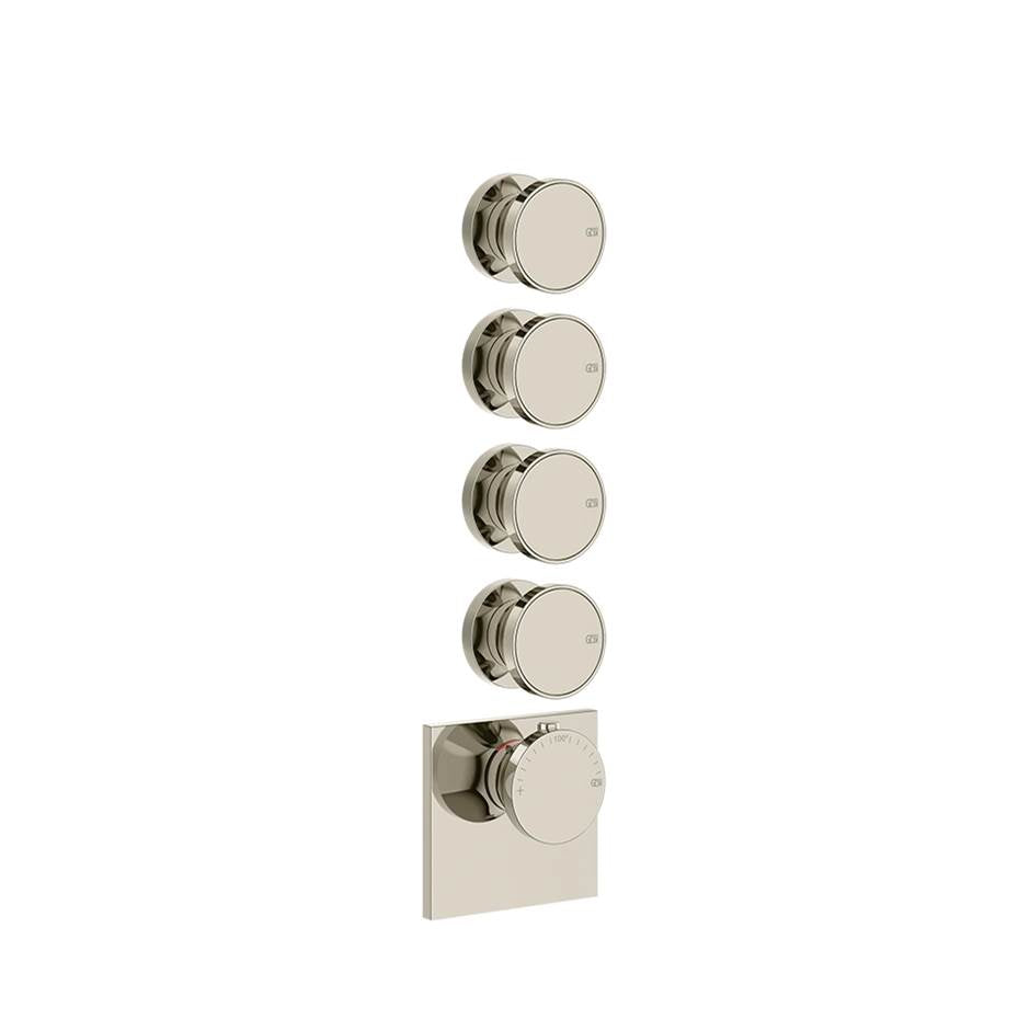 Gessi 66214 Origini Trim Parts Only External Parts For Thermostatic With 4 Volume Controls