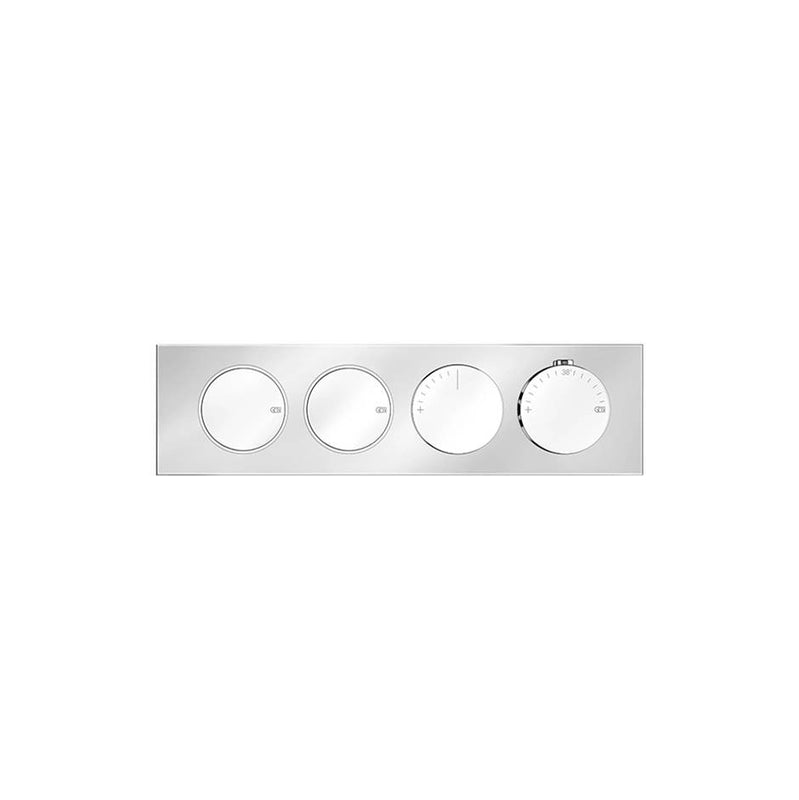 Gessi 66222 Origini Trim Parts Only External Parts For Thermostatic Mixer For Two Functions, With Push-Button On/Off Control - Parent