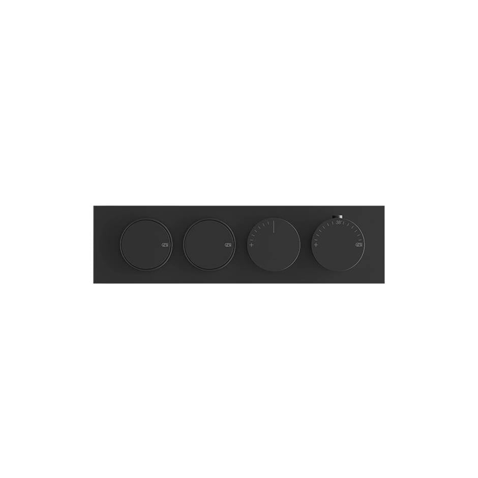 Gessi 66222 Origini Trim Parts Only External Parts For Thermostatic Mixer For Two Functions, With Push-Button On/Off Control