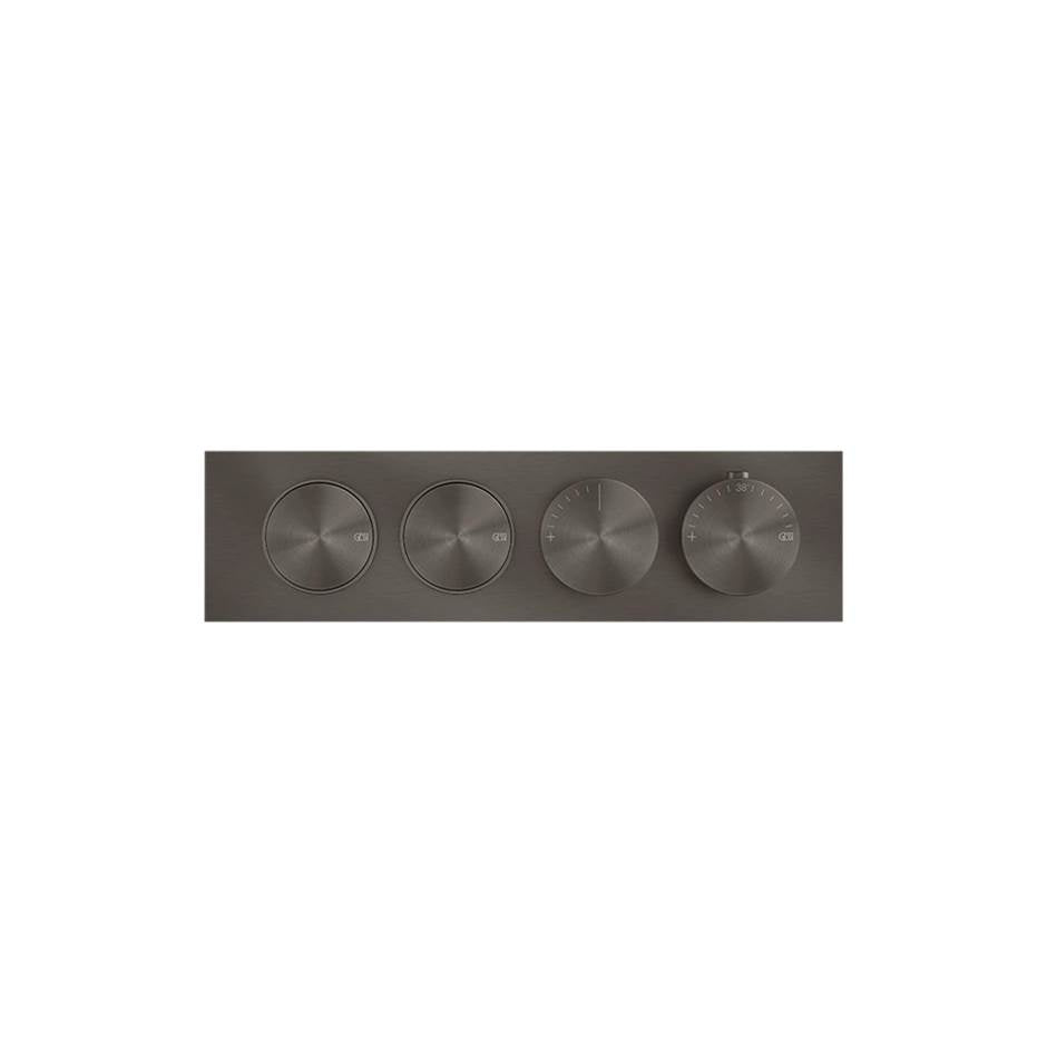 Gessi 66222 Origini Trim Parts Only External Parts For Thermostatic Mixer For Two Functions, With Push-Button On/Off Control