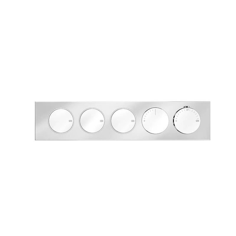 Gessi 66224 Origini Trim Parts Only External Parts For Thermostatic Mixer For Three Functions, With Push-Button On/Off Control - Parent