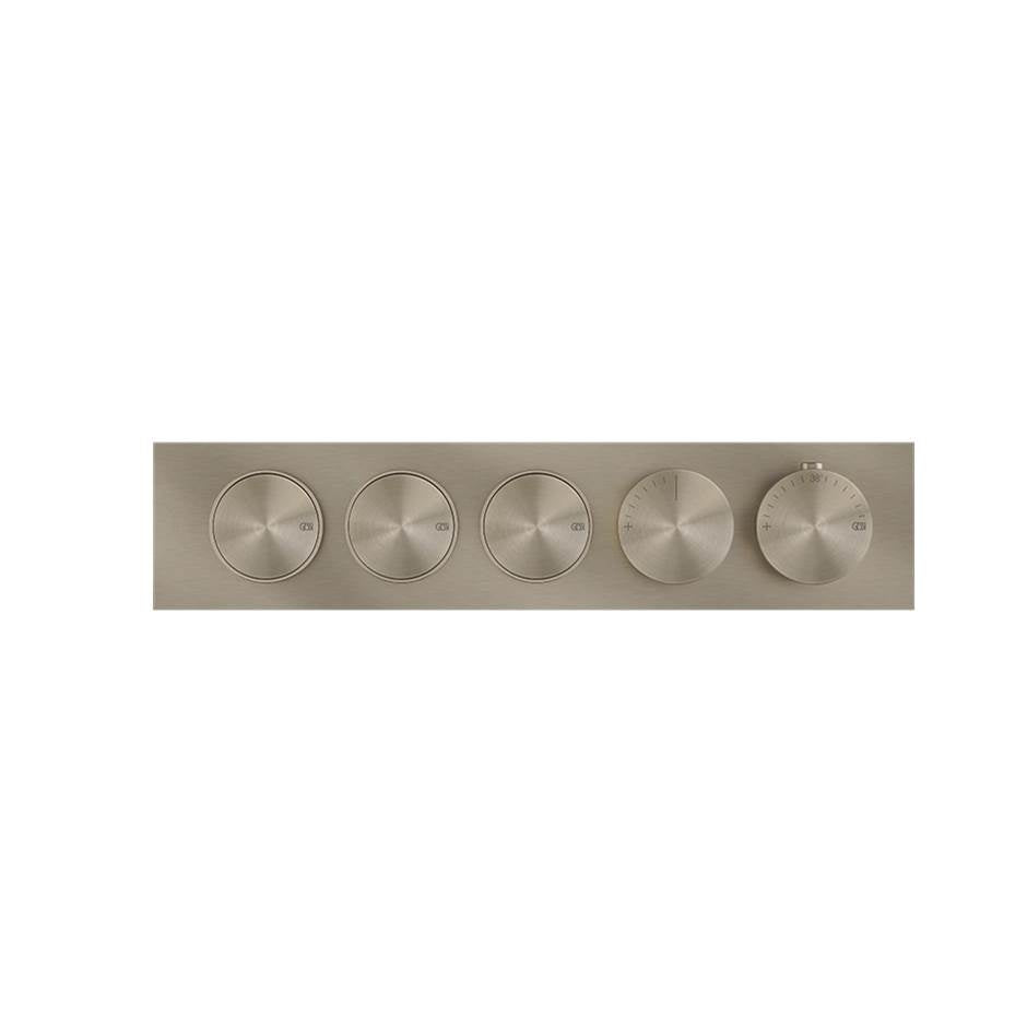 Gessi 66224 Origini Trim Parts Only External Parts For Thermostatic Mixer For Three Functions, With Push-Button On/Off Control