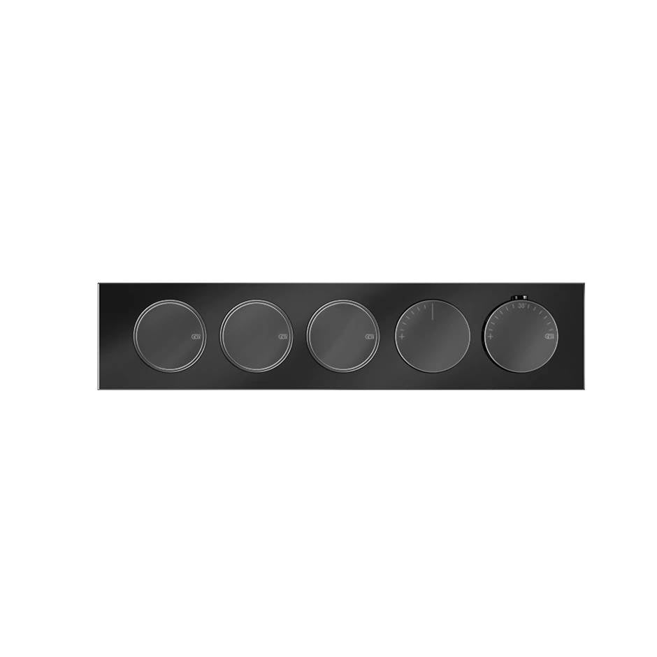 Gessi 66224 Origini Trim Parts Only External Parts For Thermostatic Mixer For Three Functions, With Push-Button On/Off Control