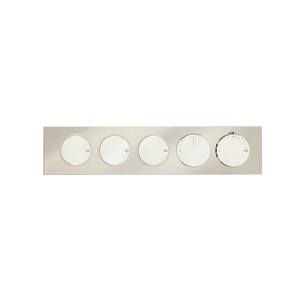 Gessi 66224 Origini Trim Parts Only External Parts For Thermostatic Mixer For Three Functions, With Push-Button On/Off Control