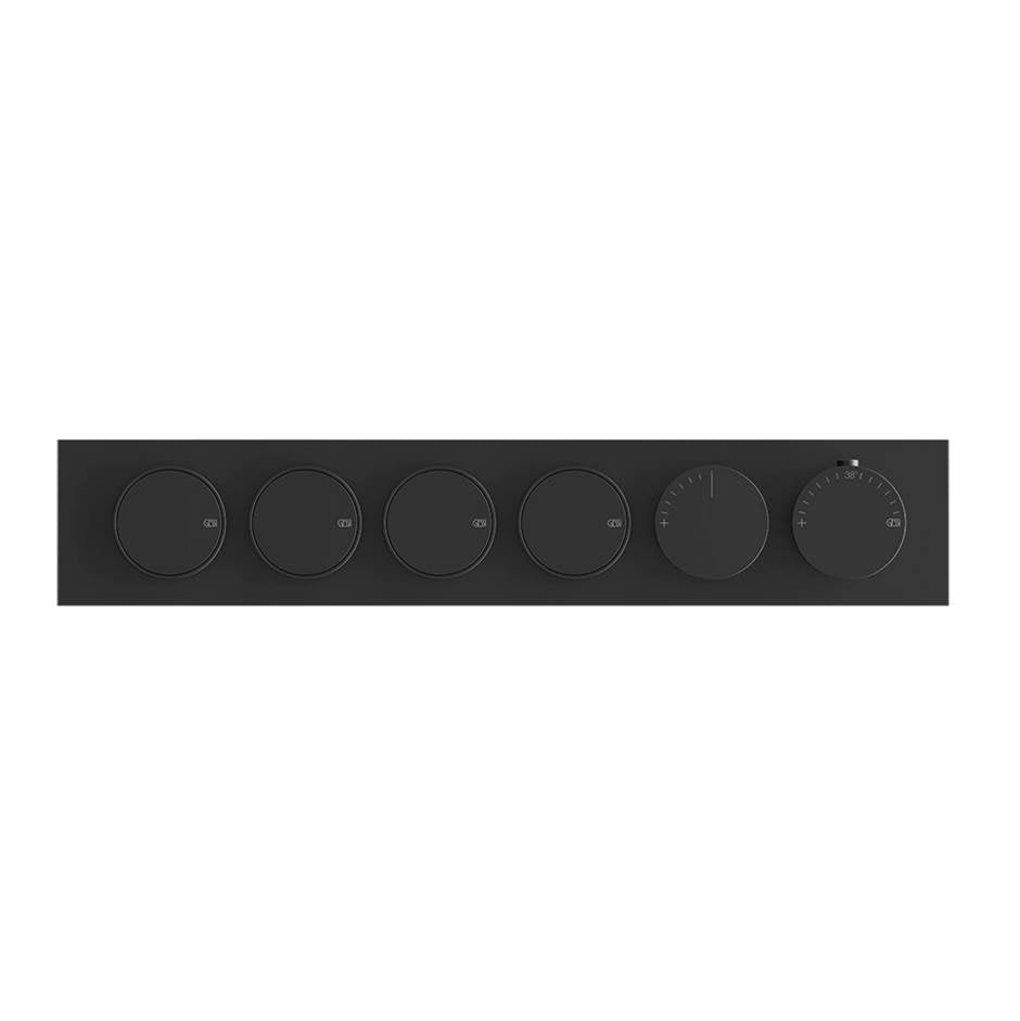 Gessi 66226 Origini Trim Parts Only External Parts For Thermostatic Mixer For Four Functions, With Push-Button On/Off Control