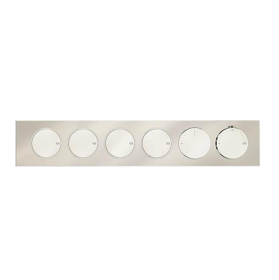 Gessi 66226 Origini Trim Parts Only External Parts For Thermostatic Mixer For Four Functions, With Push-Button On/Off Control