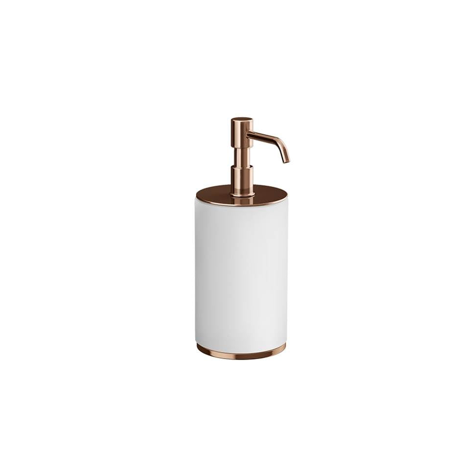 Gessi 66437 Ventaglio Standing Soap Dispenser Holder, White - Parent