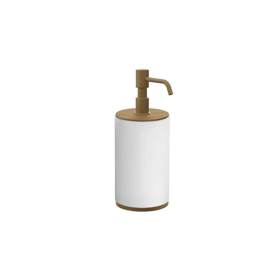 Gessi 66437 Ventaglio Standing Soap Dispenser Holder, White