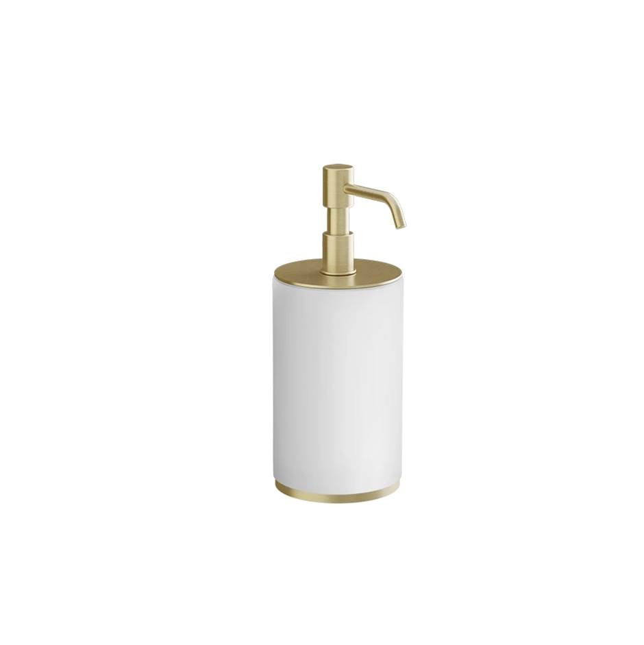 Gessi 66437 Ventaglio Standing Soap Dispenser Holder, White