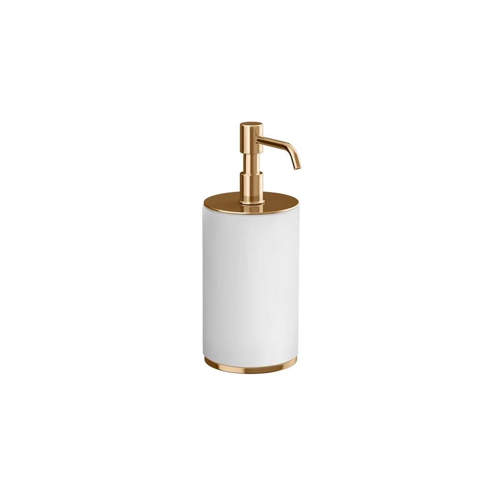 Gessi 66437 Ventaglio Standing Soap Dispenser Holder, White