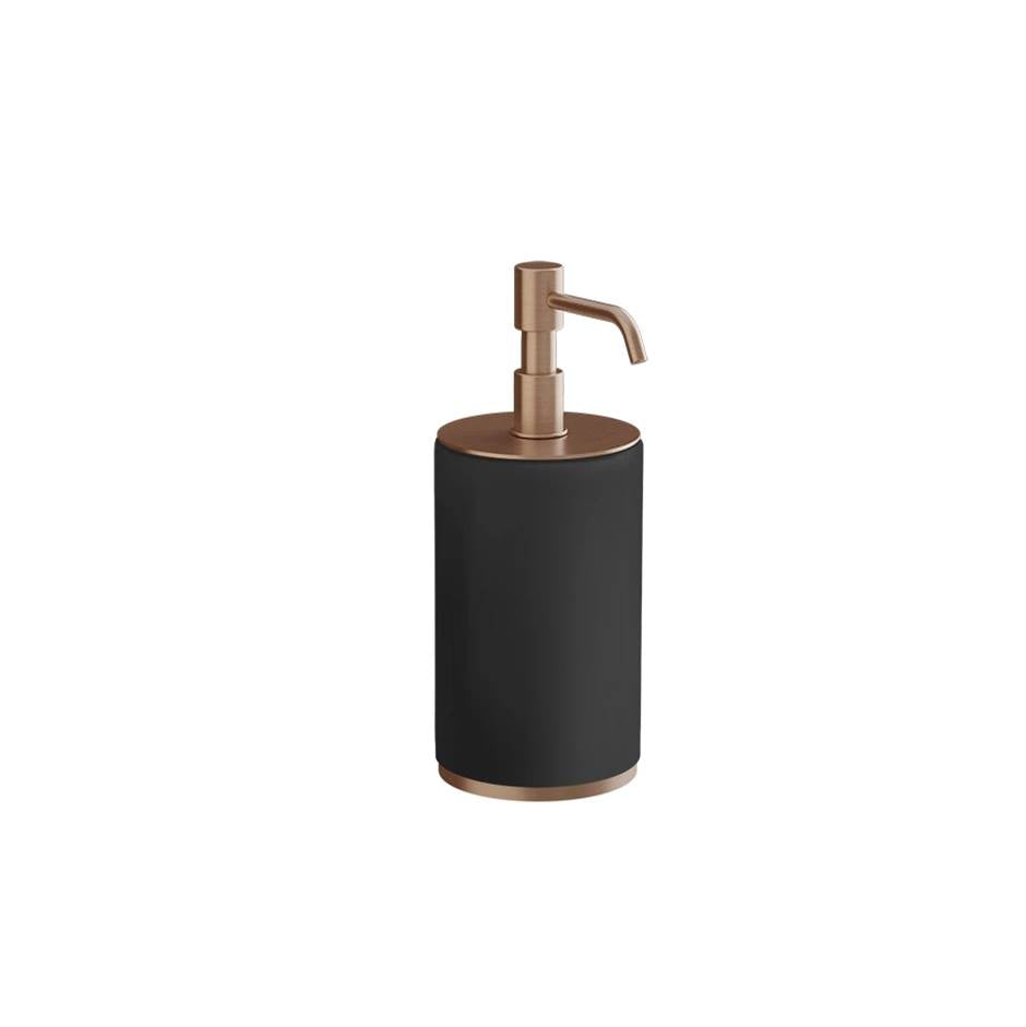 Gessi 66438 Ventaglio Standing Soap Dispenser Holder, Black