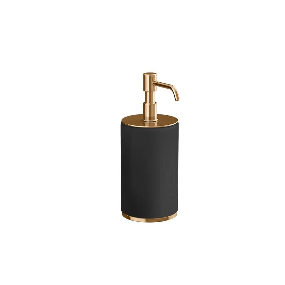Gessi 66438 Ventaglio Standing Soap Dispenser Holder, Black