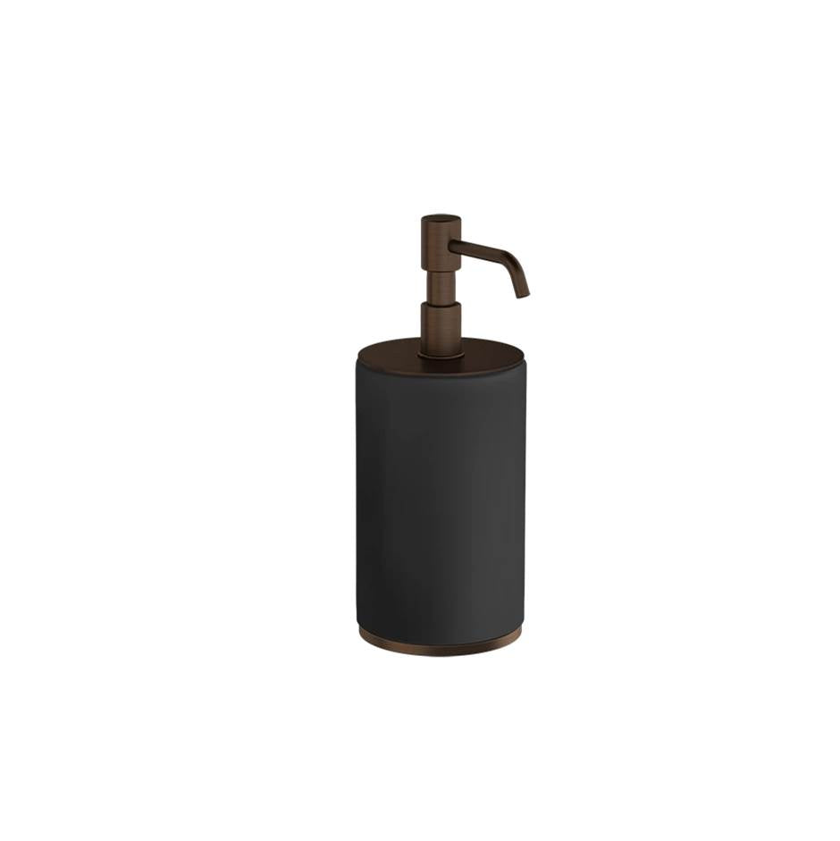 Gessi 66438 Ventaglio Standing Soap Dispenser Holder, Black