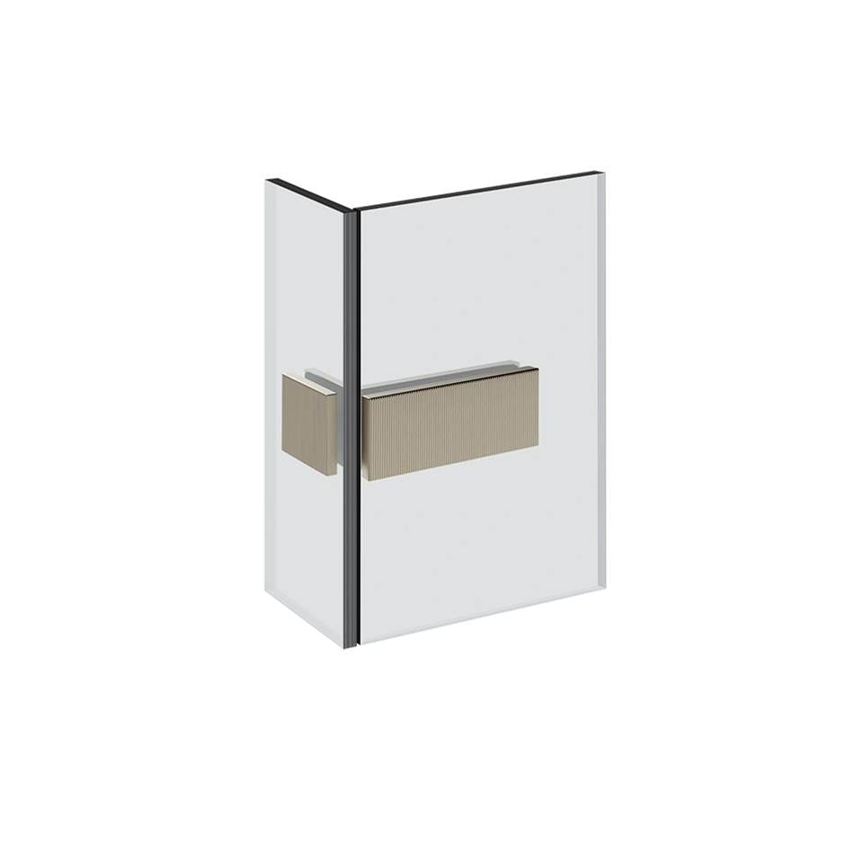 Gessi 67507 Shower G Angular Glass-Glass Clamp. Rigato