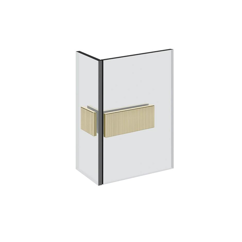 Gessi 67507 Shower G Angular Glass-Glass Clamp. Rigato