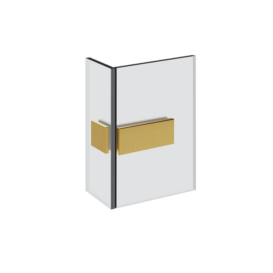 Gessi 67507 Shower G Angular Glass-Glass Clamp. Rigato