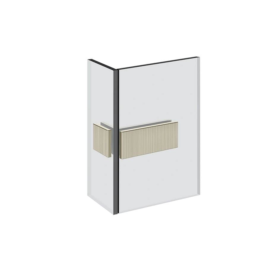 Gessi 67507 Shower G Angular Glass-Glass Clamp. Rigato