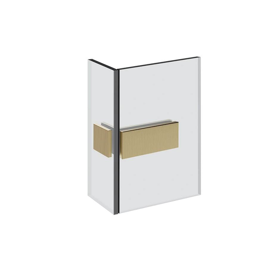 Gessi 67507 Shower G Angular Glass-Glass Clamp. Rigato