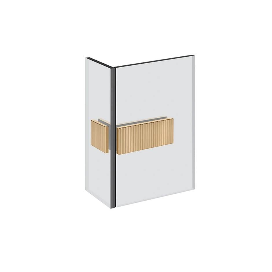 Gessi 67507 Shower G Angular Glass-Glass Clamp. Rigato