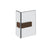 Gessi 67507 Shower G Angular Glass-Glass Clamp. Rigato