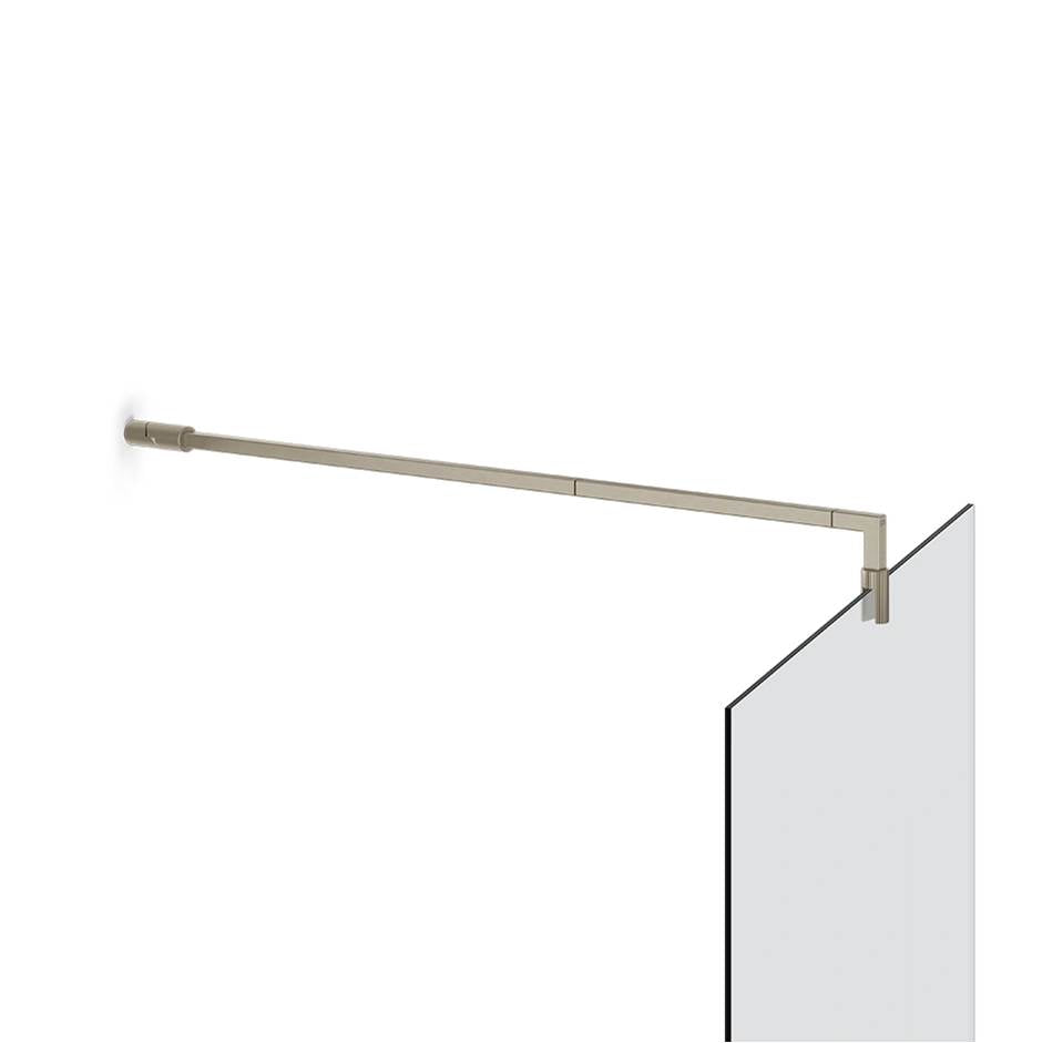 Gessi 67573 Shower G Stabilization Arm For Frameless Shower Enclosure. Customizable Length. Rigato