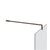 Gessi 67573 Shower G Stabilization Arm For Frameless Shower Enclosure. Customizable Length. Rigato