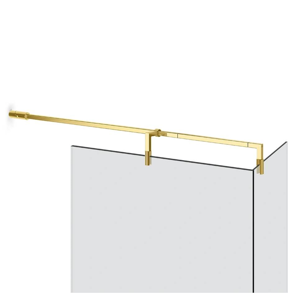 Gessi 67575 Shower G T-Shaped Stabilization Arm For Frameless Shower Enclosure. Customizable Length. Rigato