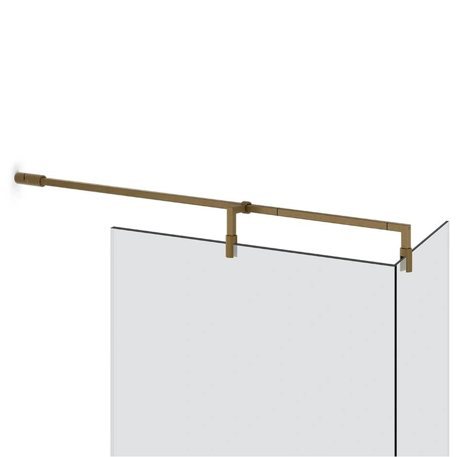 Gessi 67575 Shower G T-Shaped Stabilization Arm For Frameless Shower Enclosure. Customizable Length. Rigato