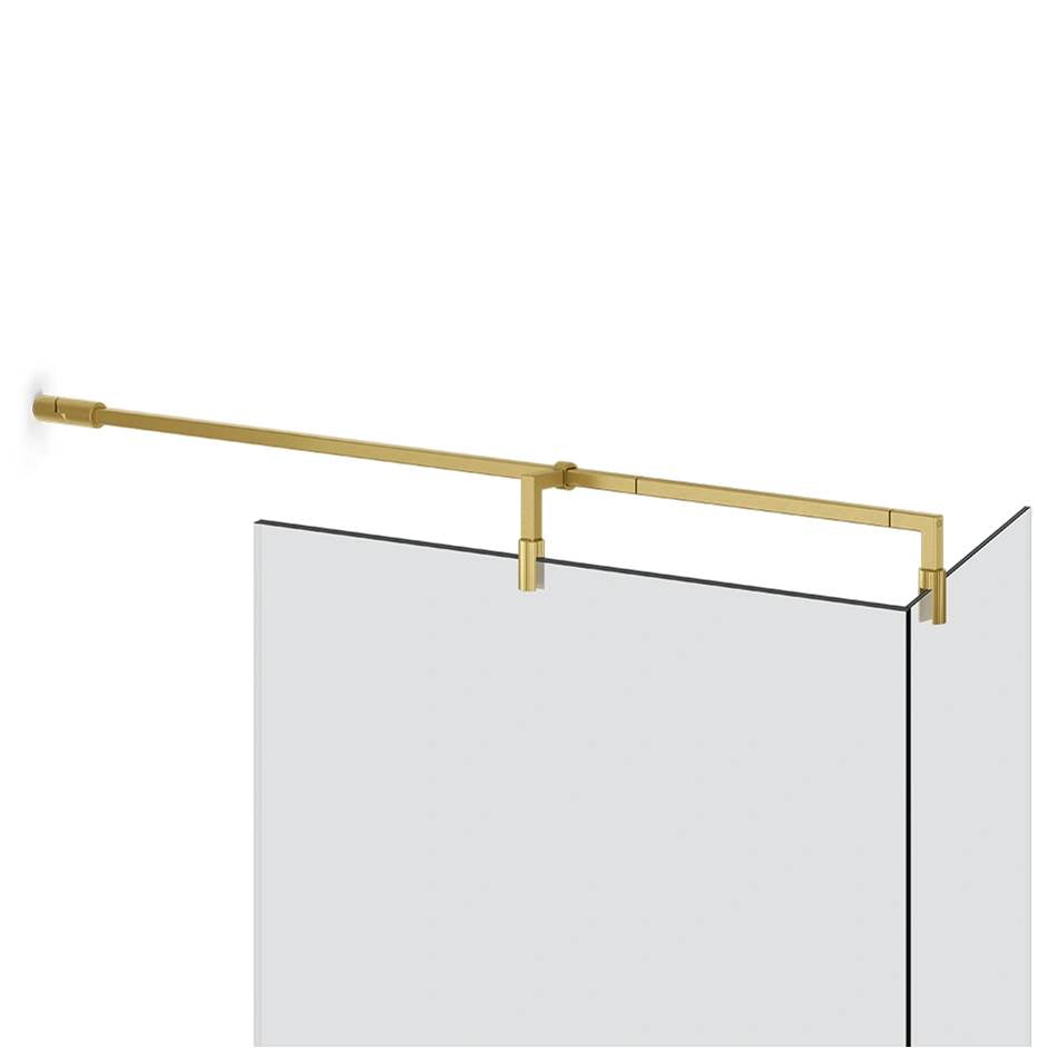 Gessi 67575 Shower G T-Shaped Stabilization Arm For Frameless Shower Enclosure. Customizable Length. Rigato