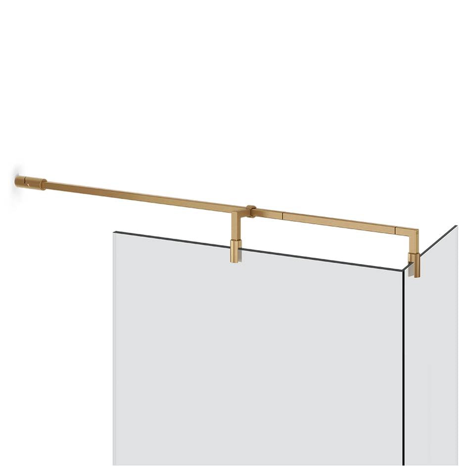 Gessi 67575 Shower G T-Shaped Stabilization Arm For Frameless Shower Enclosure. Customizable Length. Rigato