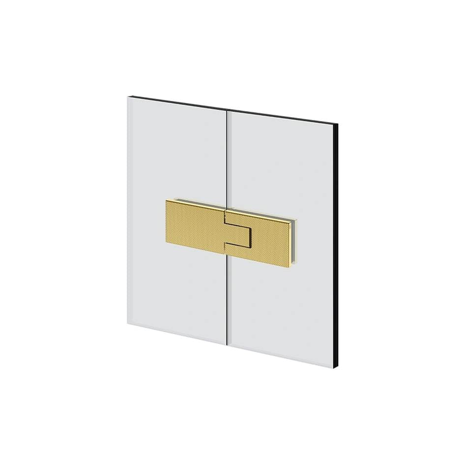 Gessi 67603 Shower G Glass-Glass Self-Centering Hinge. Diamantato.If The Door Exceeds 110 Lbs Or 39-3/8" Width.