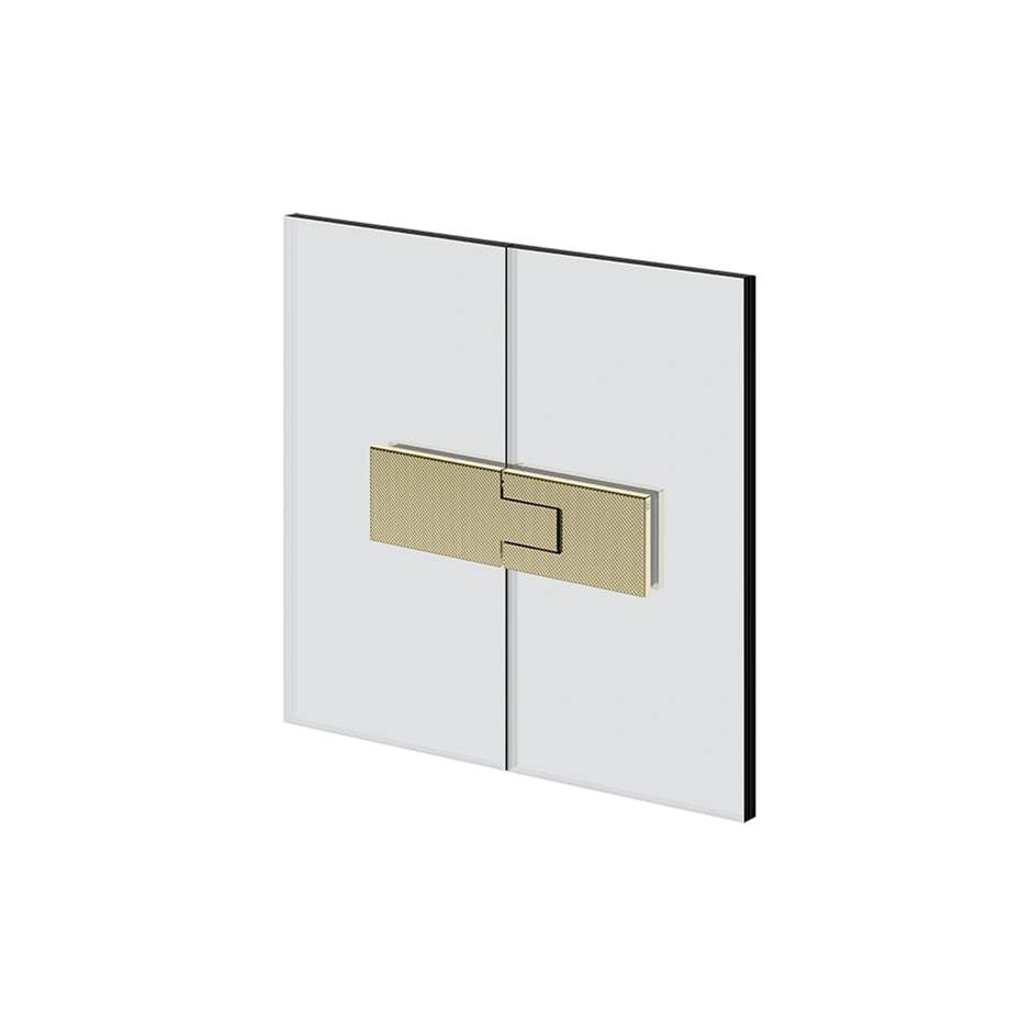 Gessi 67603 Shower G Glass-Glass Self-Centering Hinge. Diamantato.If The Door Exceeds 110 Lbs Or 39-3/8" Width.