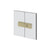 Gessi 67603 Shower G Glass-Glass Self-Centering Hinge. Diamantato.If The Door Exceeds 110 Lbs Or 39-3/8" Width.