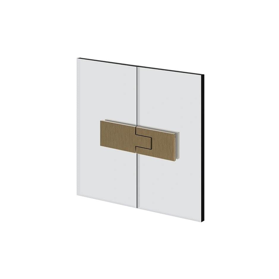 Gessi 67603 Shower G Glass-Glass Self-Centering Hinge. Diamantato.If The Door Exceeds 110 Lbs Or 39-3/8" Width.
