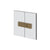 Gessi 67603 Shower G Glass-Glass Self-Centering Hinge. Diamantato.If The Door Exceeds 110 Lbs Or 39-3/8" Width.
