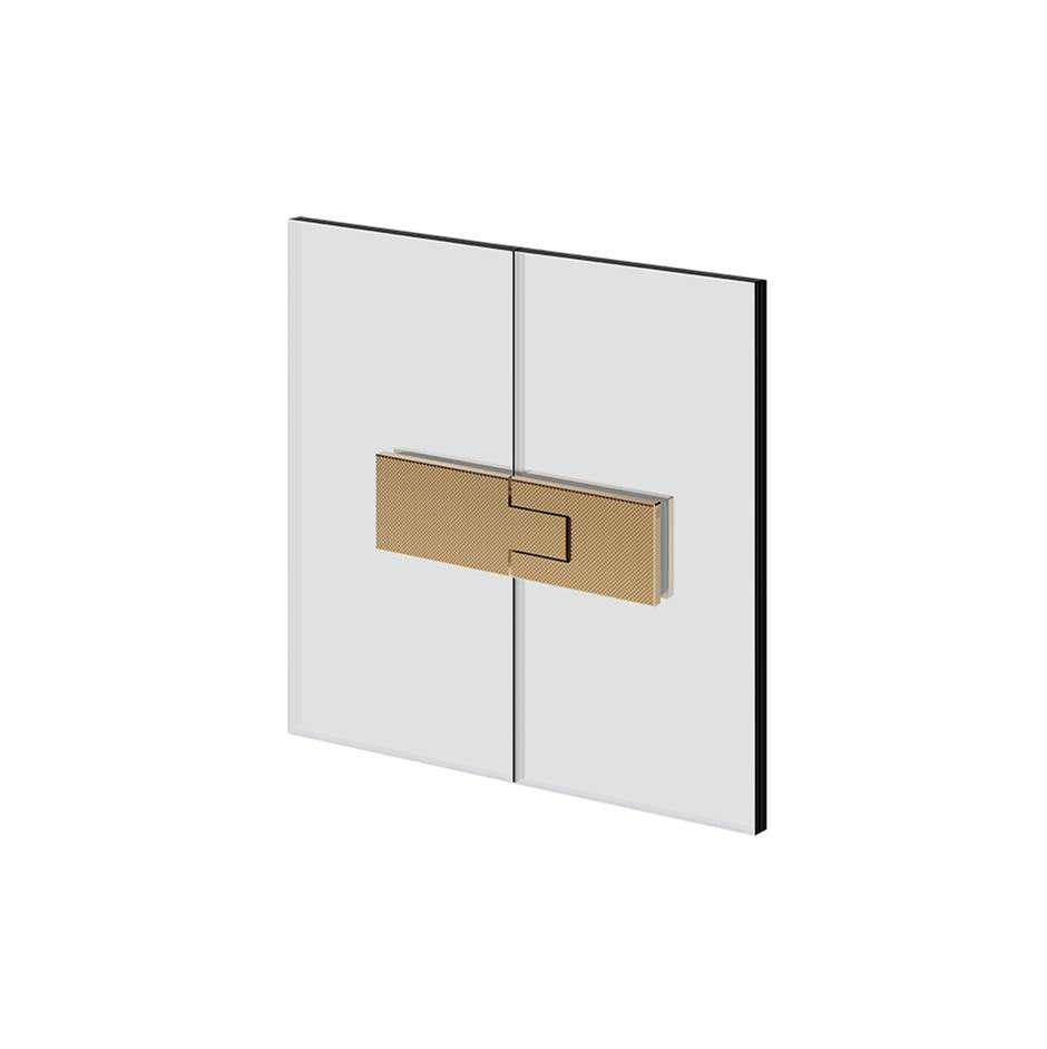 Gessi 67603 Shower G Glass-Glass Self-Centering Hinge. Diamantato.If The Door Exceeds 110 Lbs Or 39-3/8" Width.