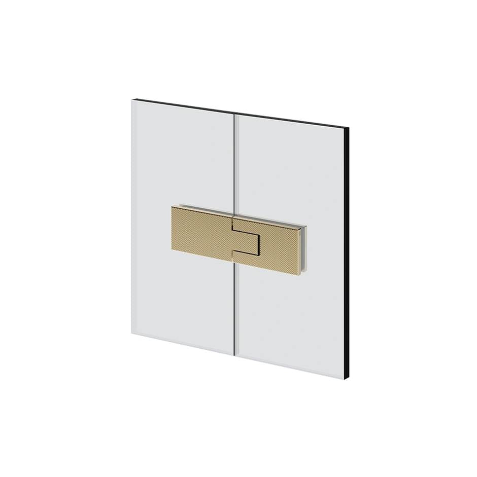 Gessi 67603 Shower G Glass-Glass Self-Centering Hinge. Diamantato.If The Door Exceeds 110 Lbs Or 39-3/8" Width.