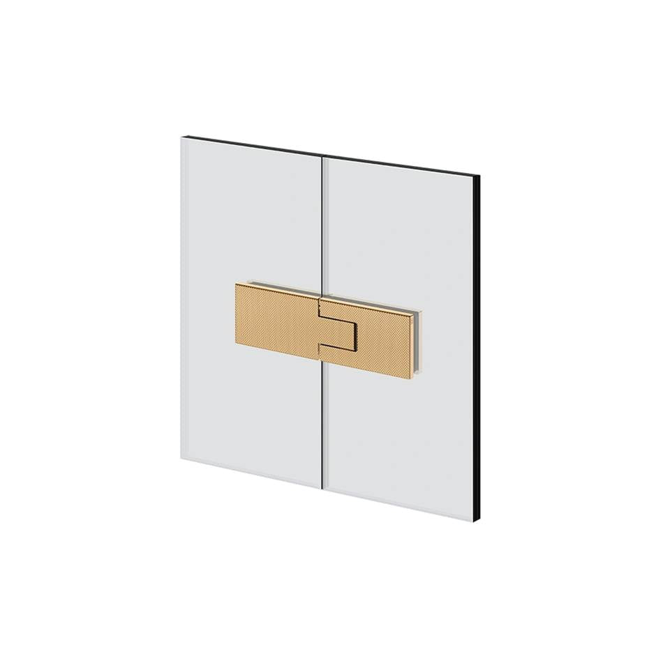 Gessi 67603 Shower G Glass-Glass Self-Centering Hinge. Diamantato.If The Door Exceeds 110 Lbs Or 39-3/8" Width.