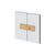 Gessi 67603 Shower G Glass-Glass Self-Centering Hinge. Diamantato.If The Door Exceeds 110 Lbs Or 39-3/8" Width.