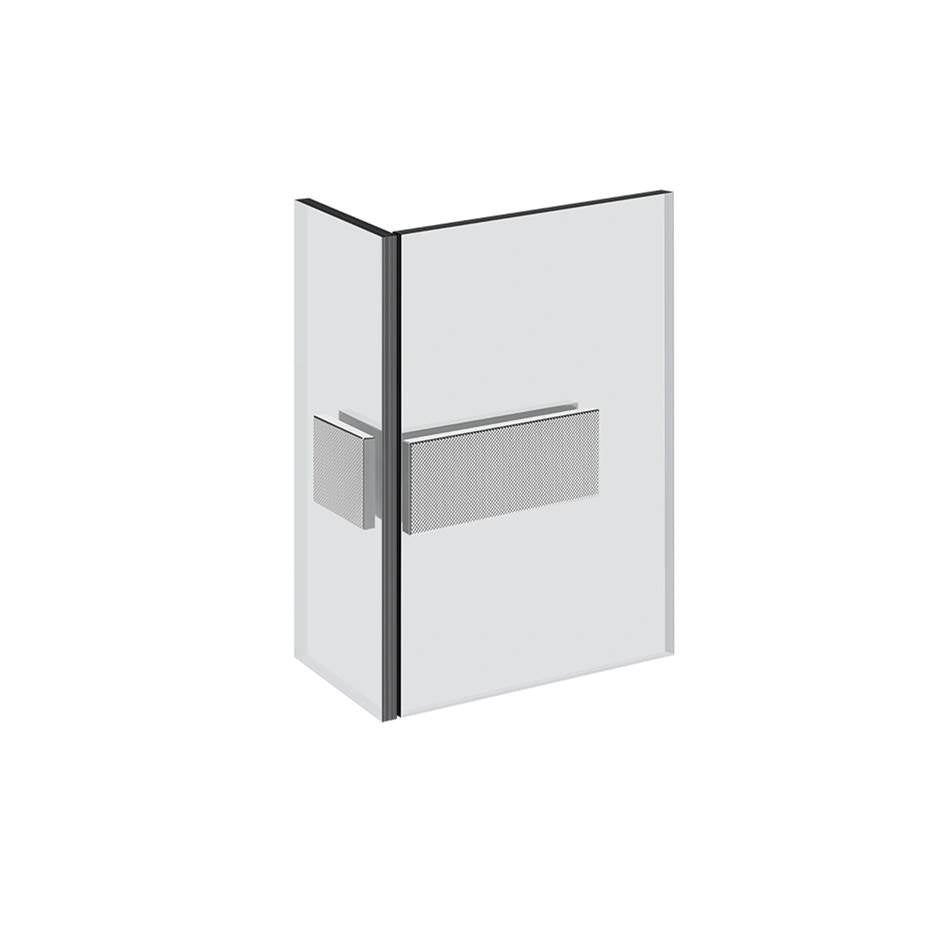 Gessi 67607 Shower G Angular Glass-Glass Clamp. Diamantato