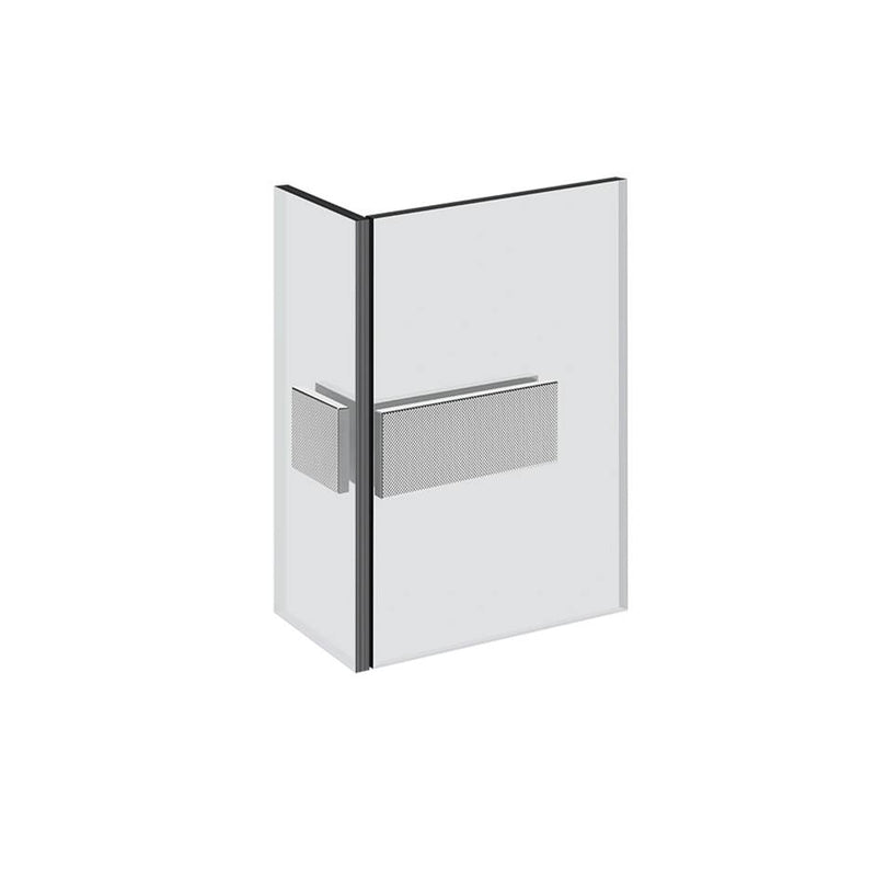 Gessi 67607 Shower G Angular Glass-Glass Clamp. Diamantato