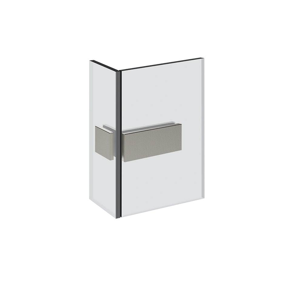 Gessi 67607 Shower G Angular Glass-Glass Clamp. Diamantato
