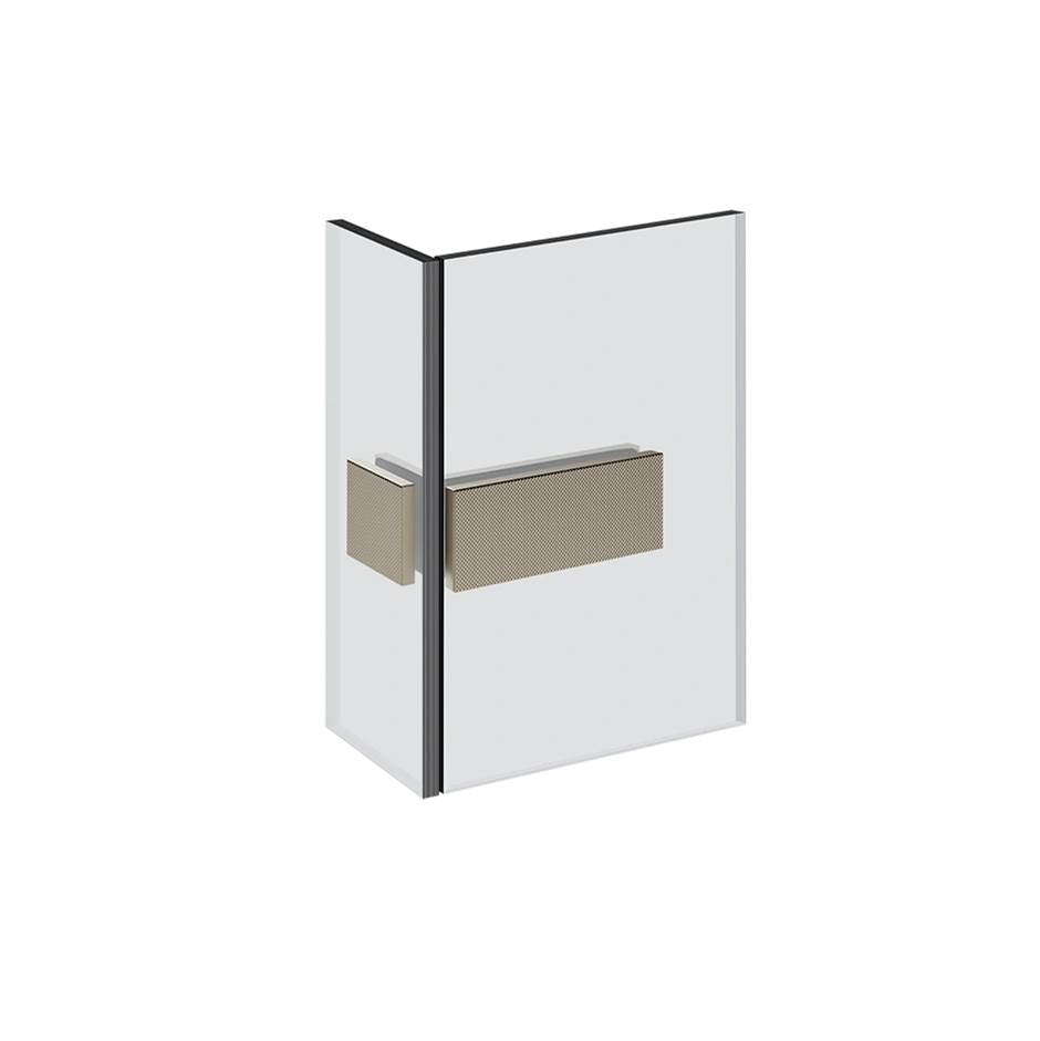 Gessi 67607 Shower G Angular Glass-Glass Clamp. Diamantato